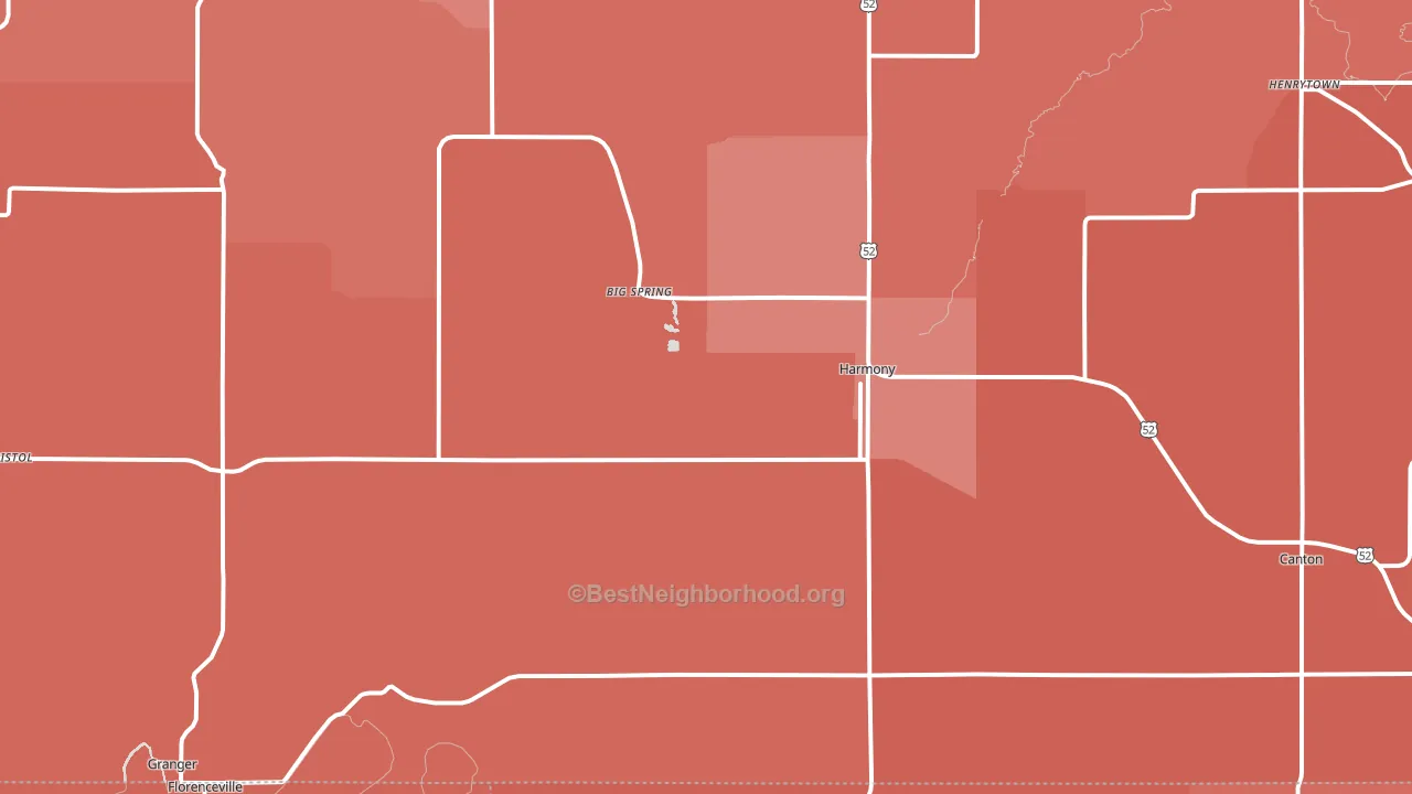 55939, MN block-group political-lean map