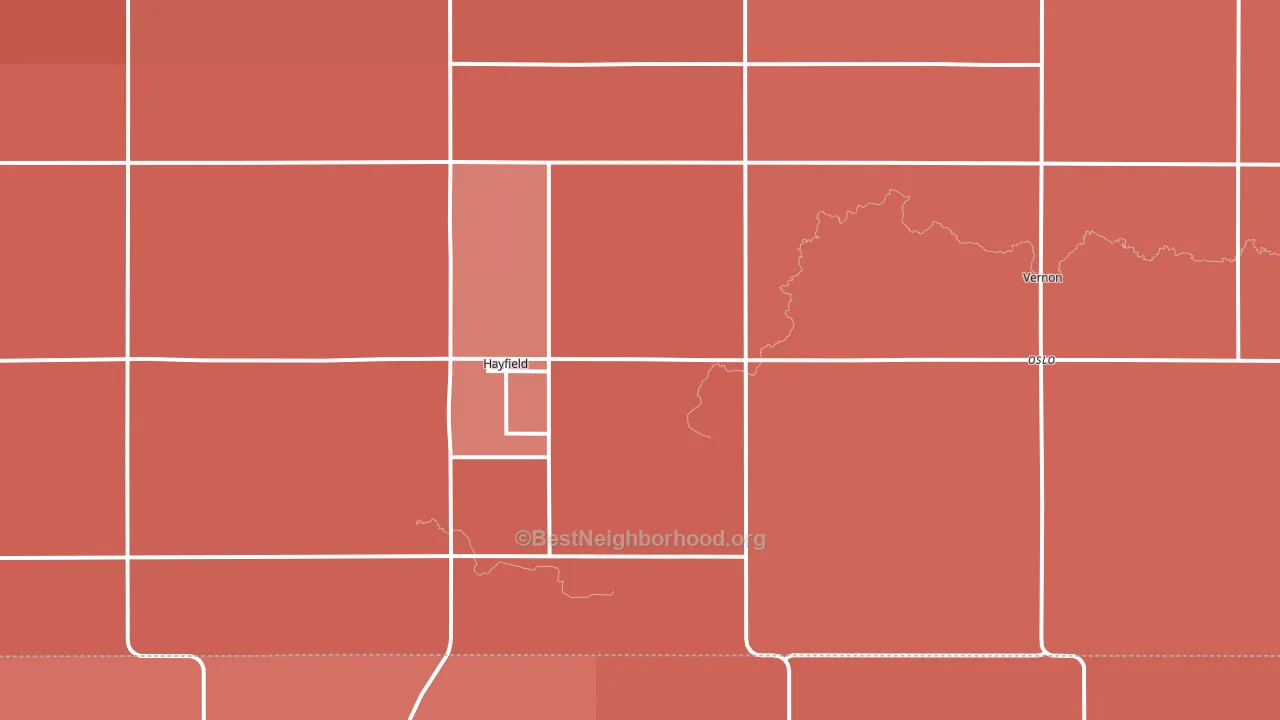 55940, MN block-group political-lean map