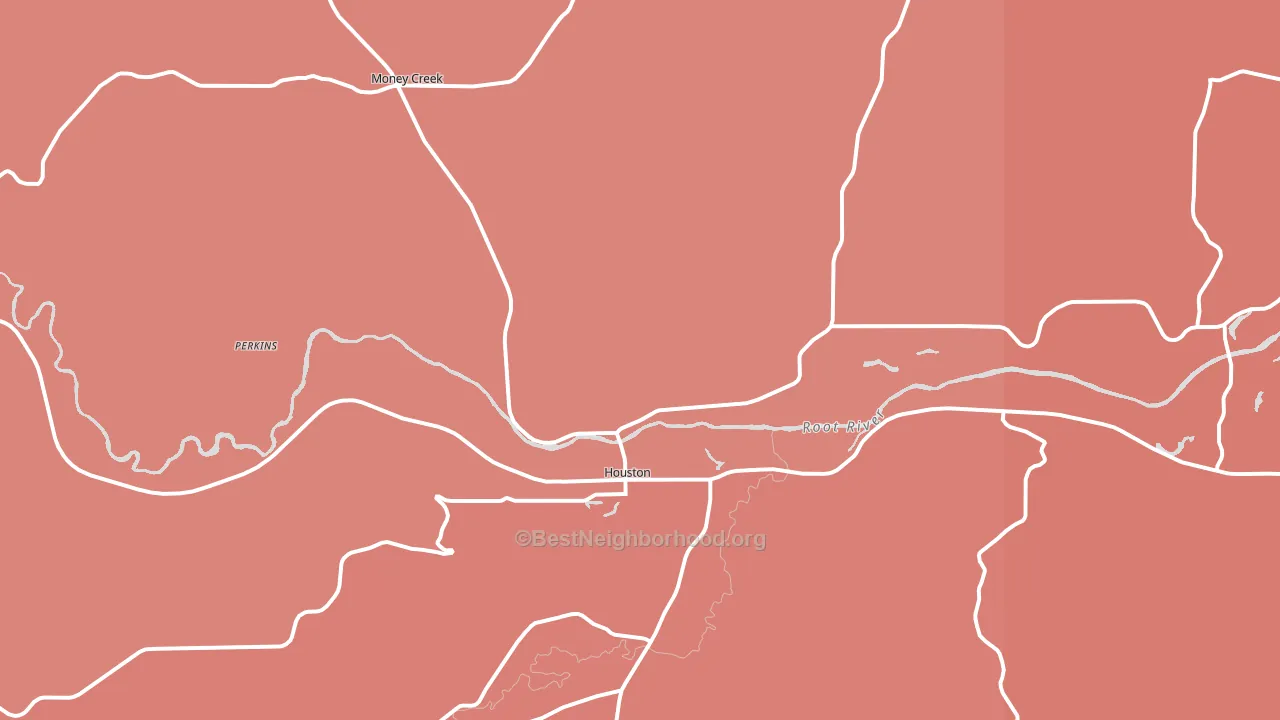 55943, MN block-group political-lean map