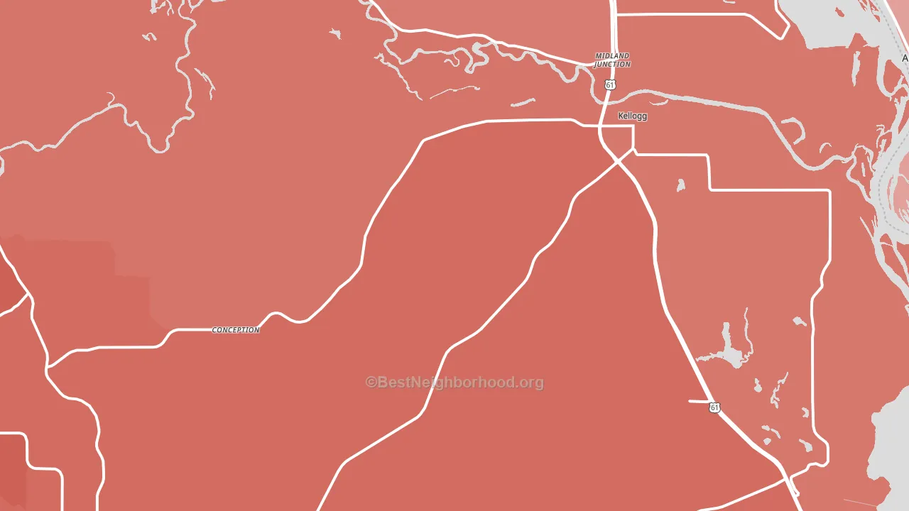 55945, MN block-group political-lean map