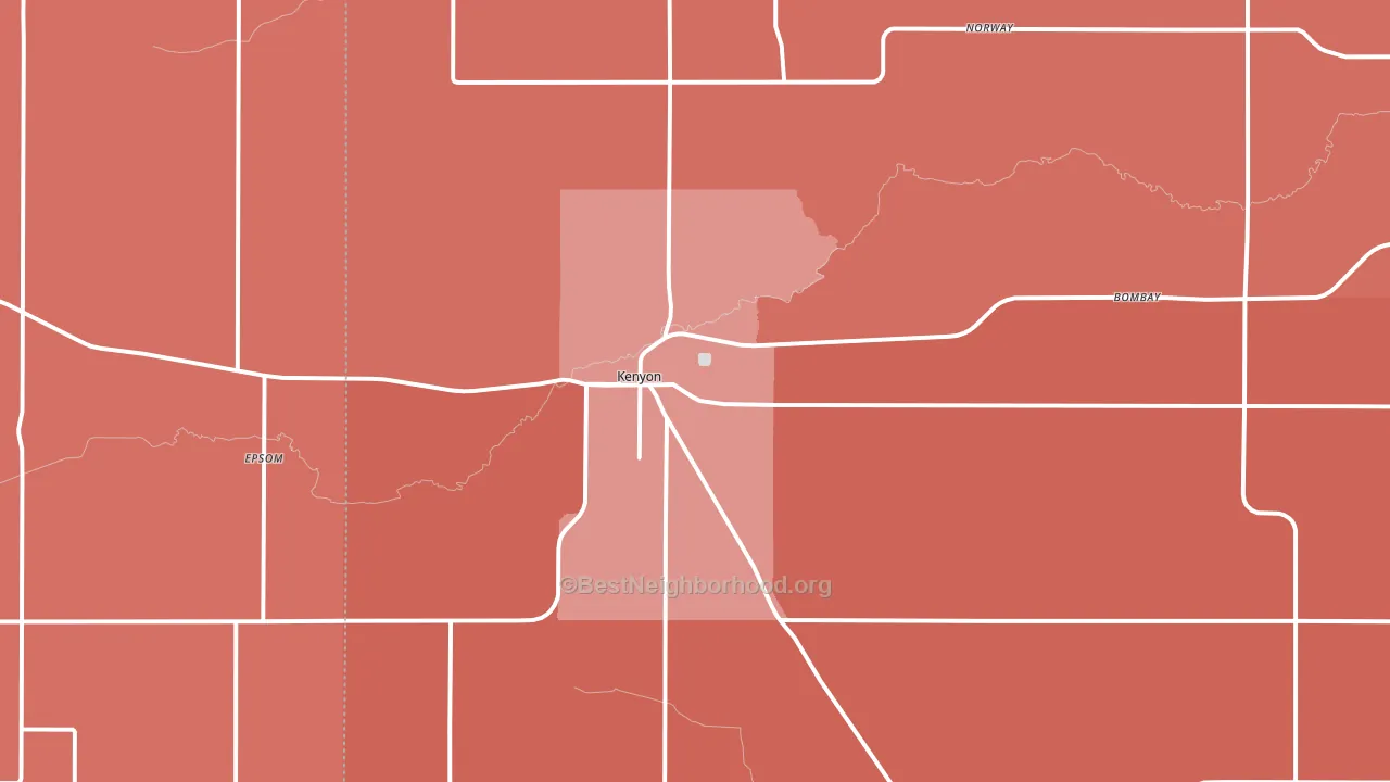 55946, MN block-group political-lean map