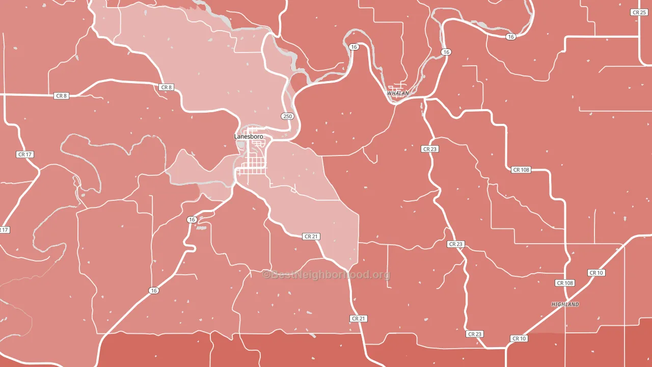 55949, MN block-group political-lean map