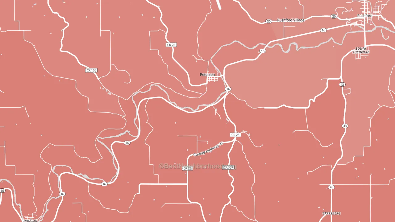55962, MN block-group political-lean map