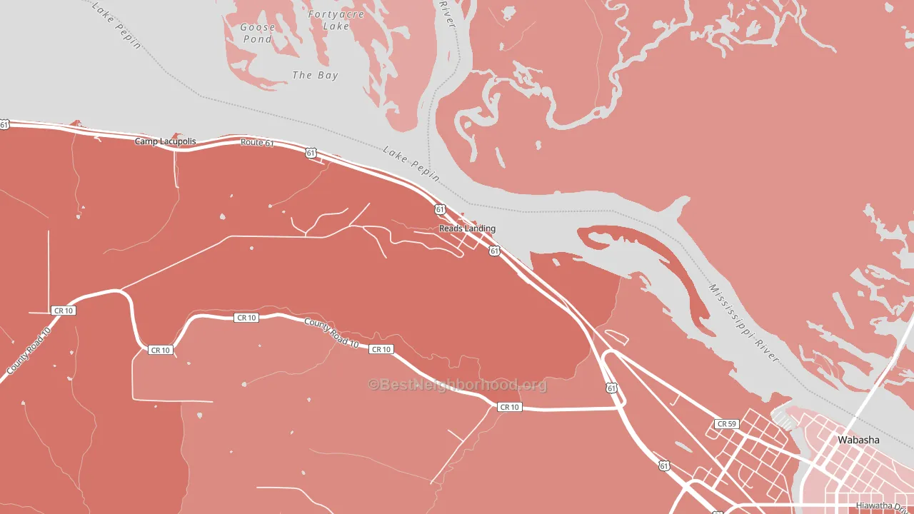 55968, MN block-group political-lean map