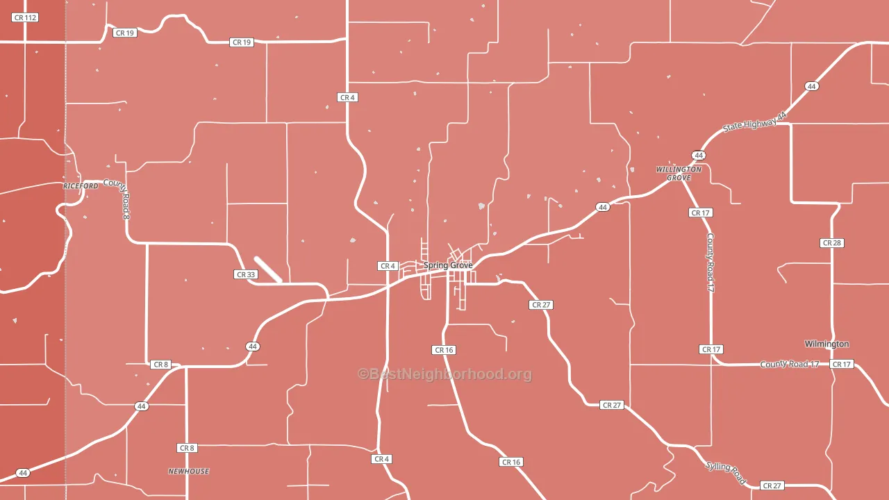 55974, MN block-group political-lean map