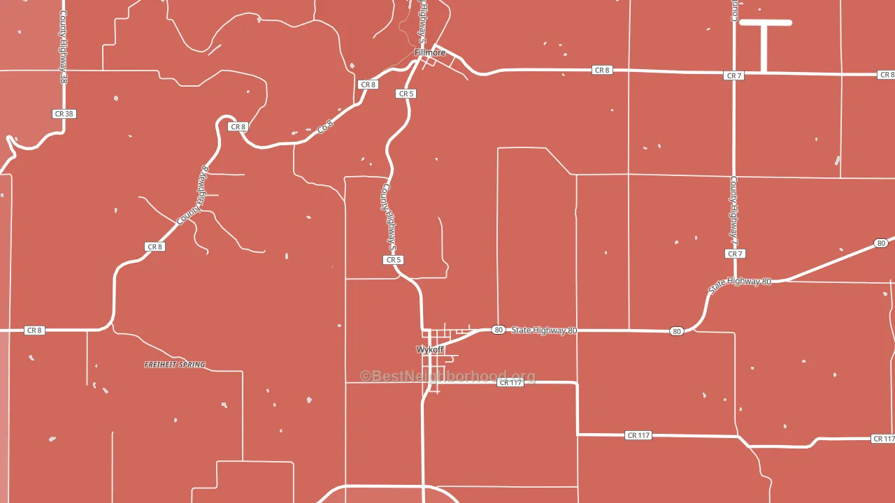 55990, MN block-group political-lean map