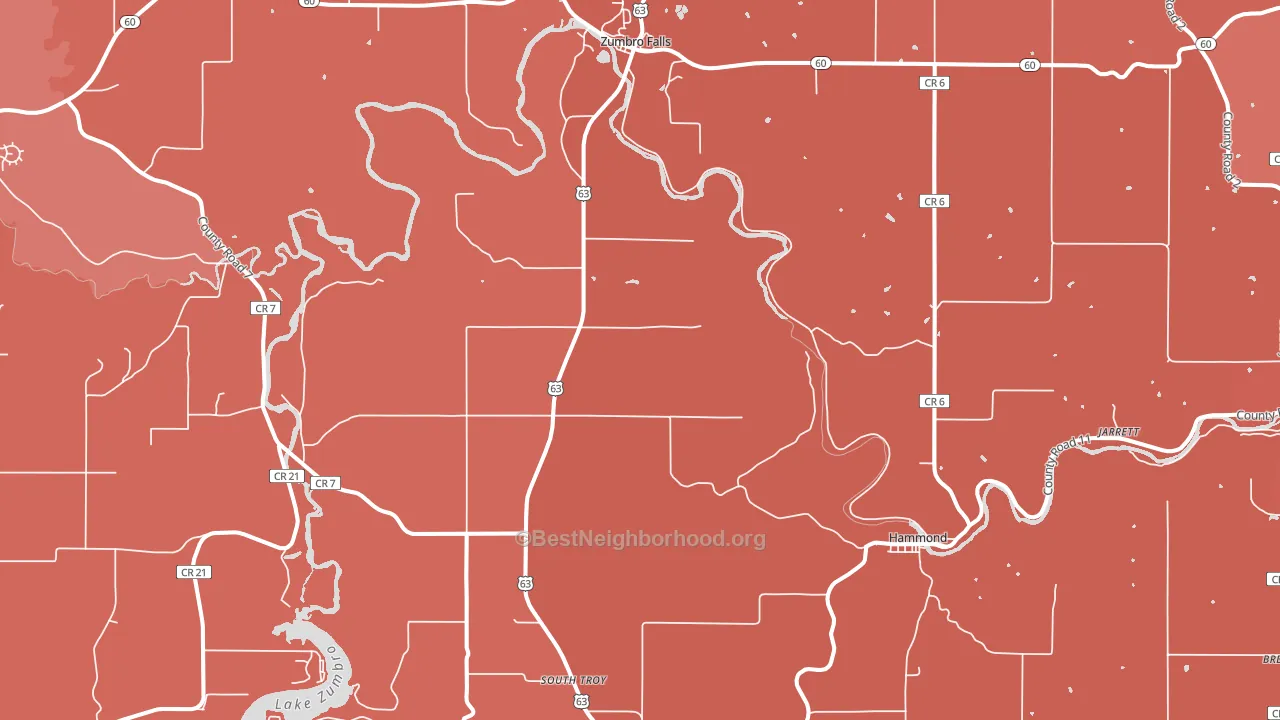 55991, MN block-group political-lean map