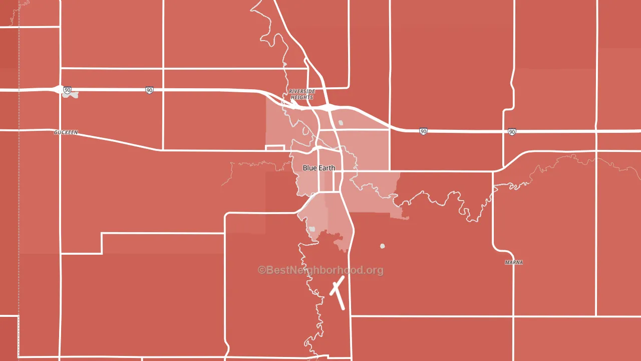 56013, MN block-group political-lean map