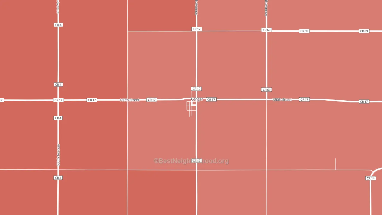 56020, MN block-group political-lean map