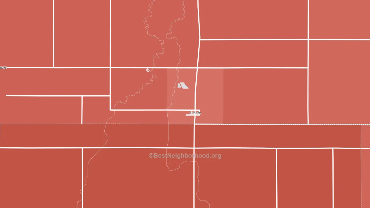 56027, MN block-group political-lean map