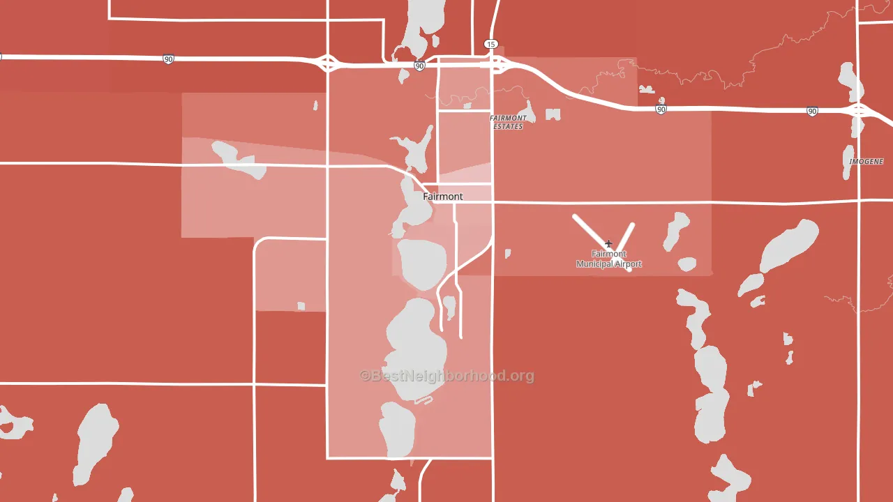 56031, MN block-group political-lean map