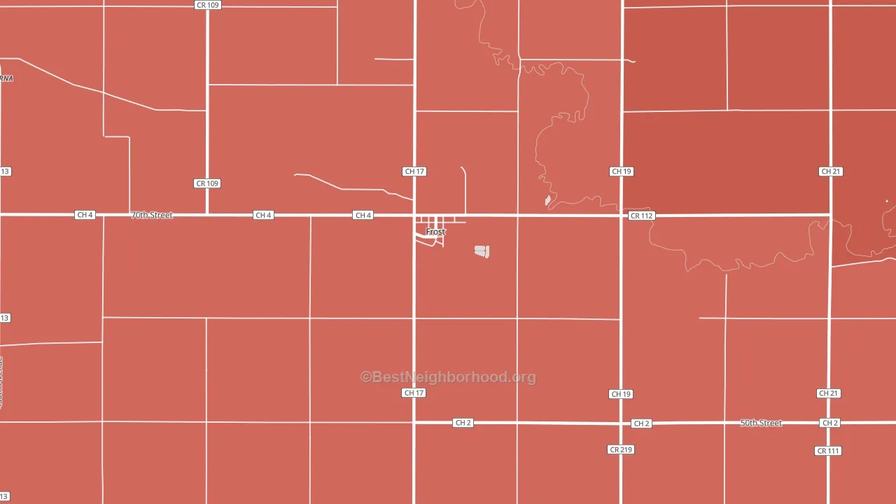 56033, MN block-group political-lean map