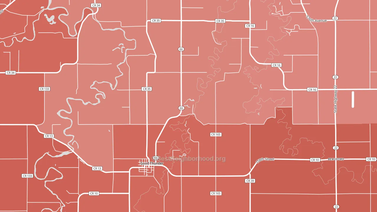 56037, MN block-group political-lean map