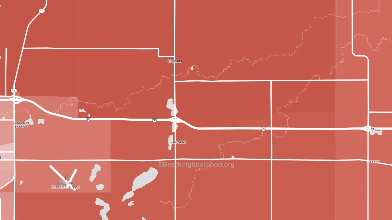56039, MN block-group political-lean map
