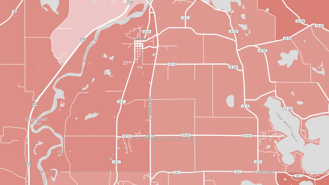 56050, MN block-group political-lean map