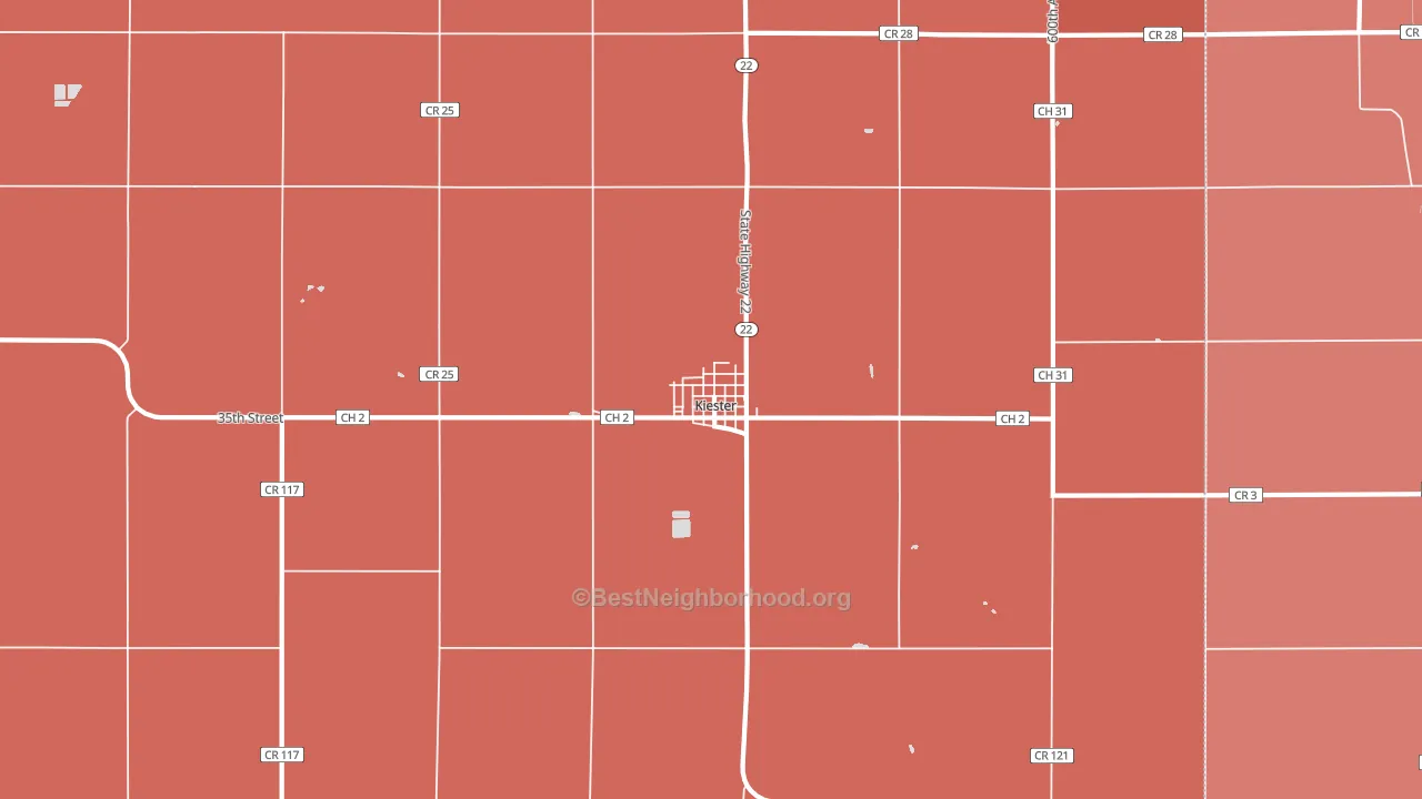 56051, MN block-group political-lean map