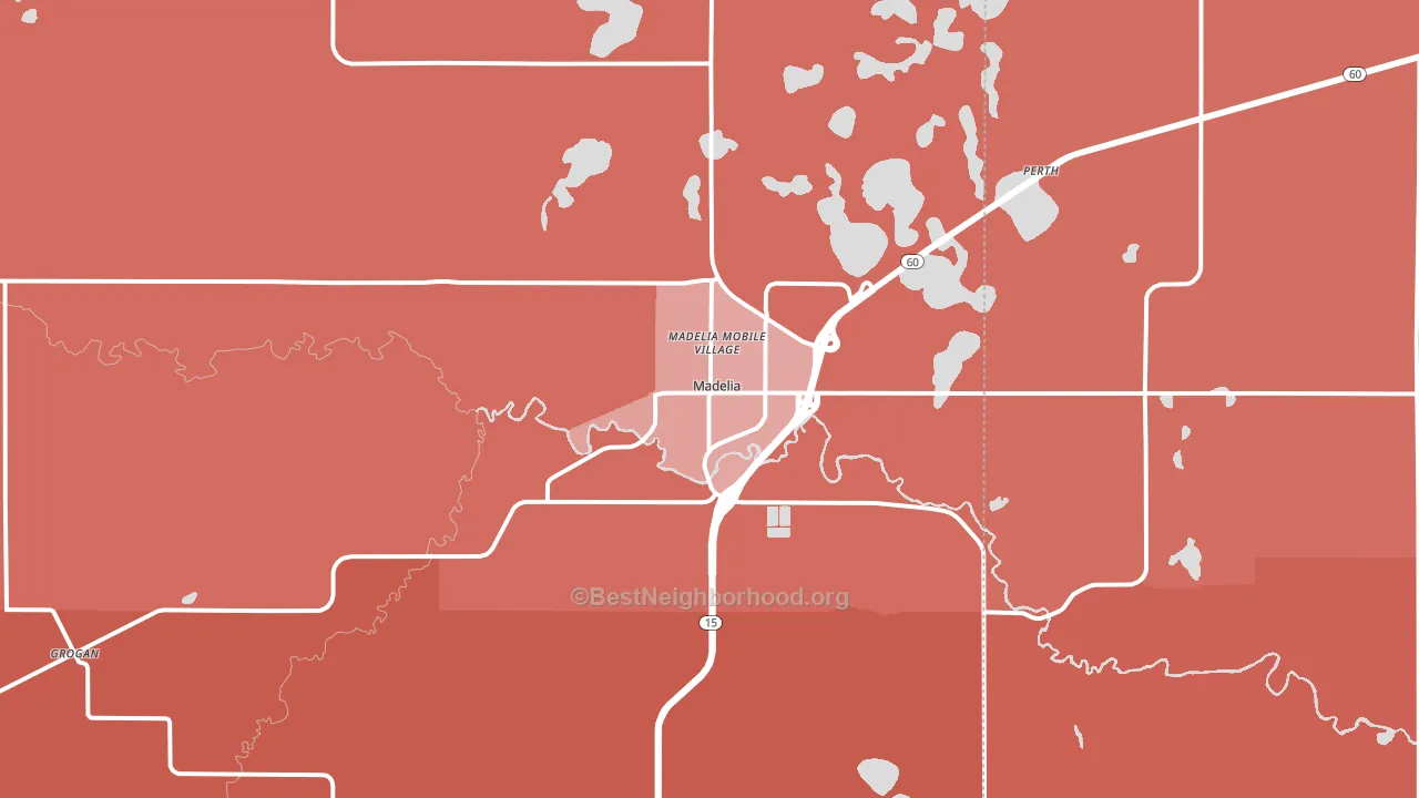 56062, MN block-group political-lean map