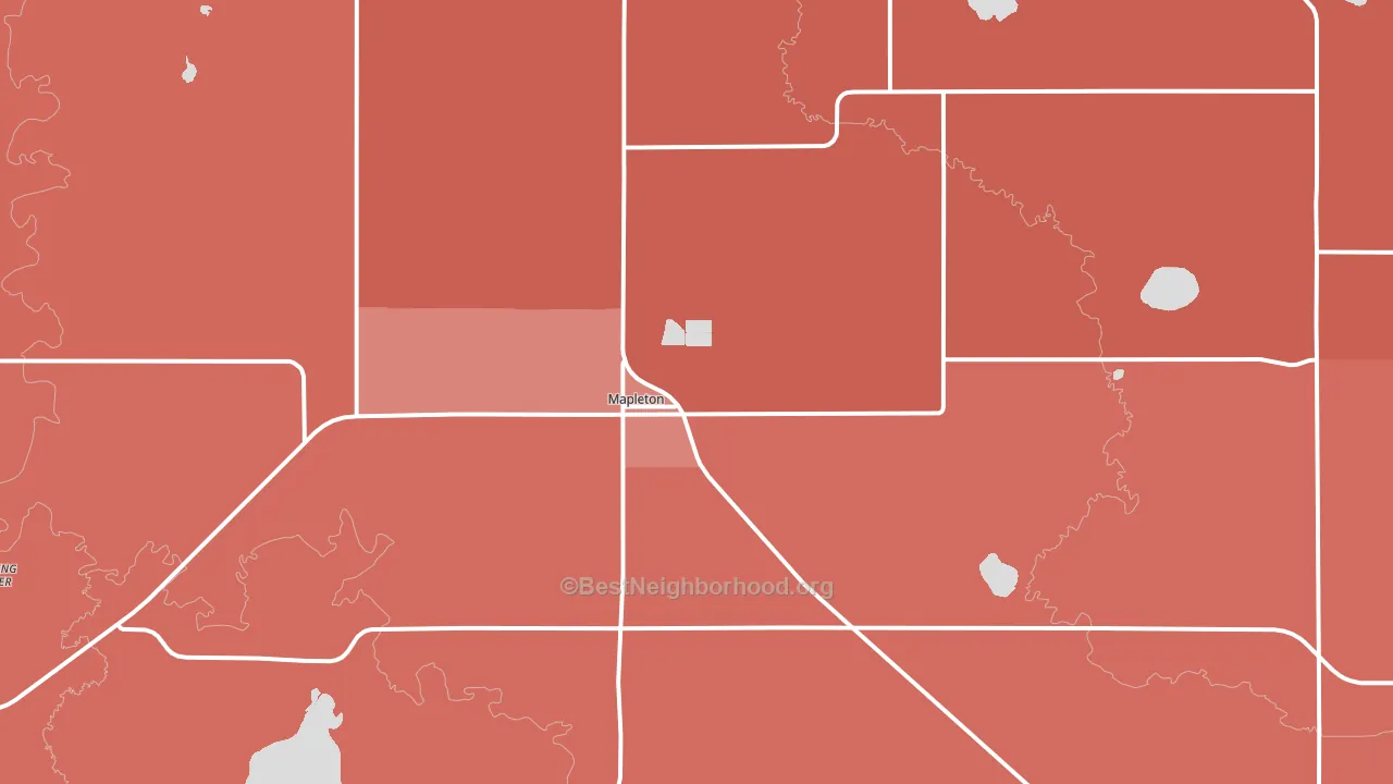 56065, MN block-group political-lean map