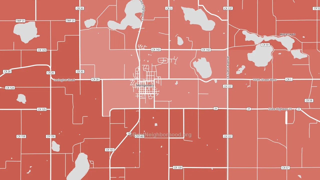 56069, MN block-group political-lean map