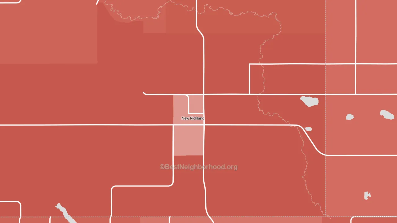 56072, MN block-group political-lean map