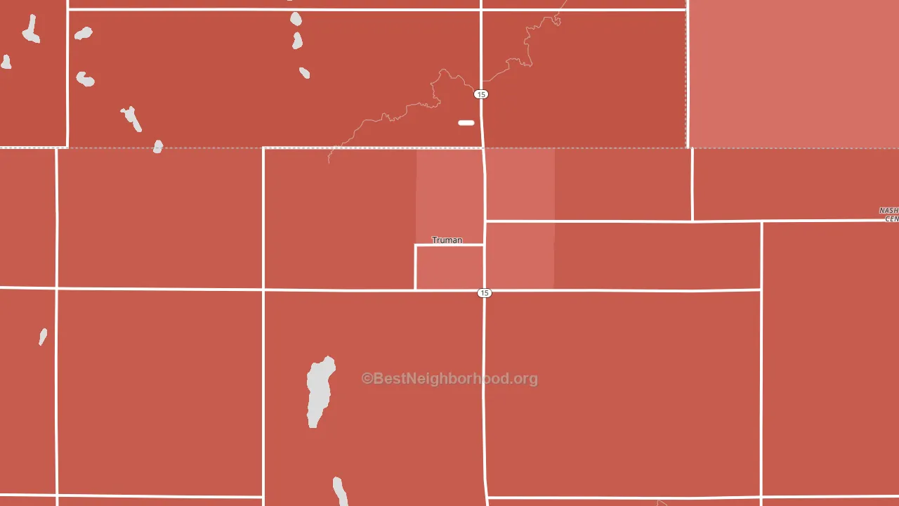 56088, MN block-group political-lean map