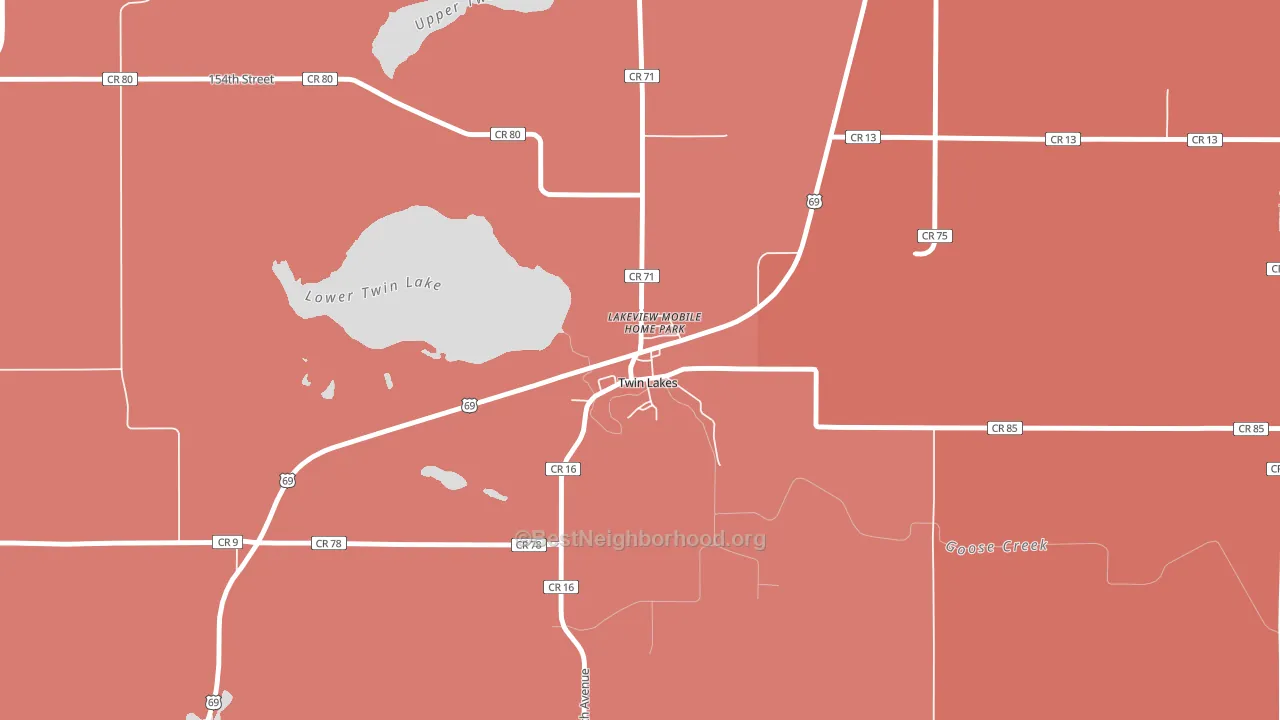 56089, MN block-group political-lean map