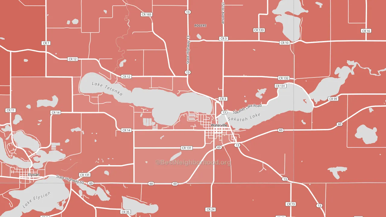 56096, MN block-group political-lean map