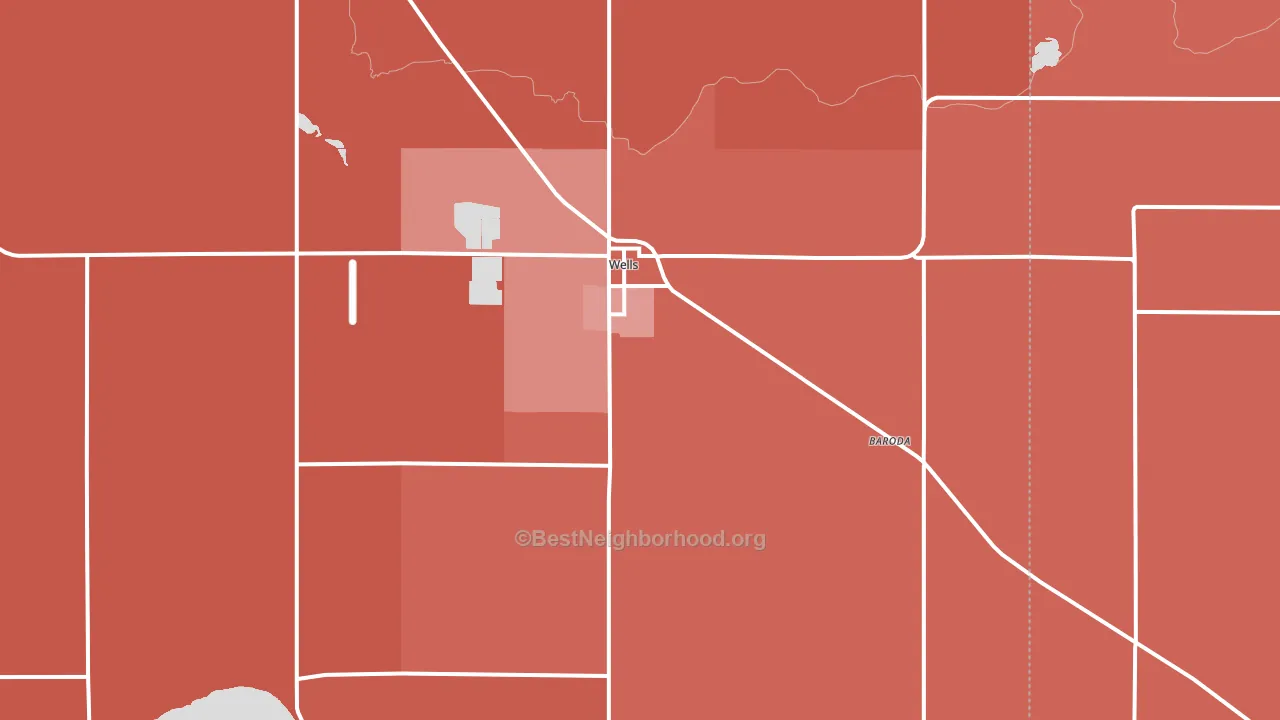 56097, MN block-group political-lean map