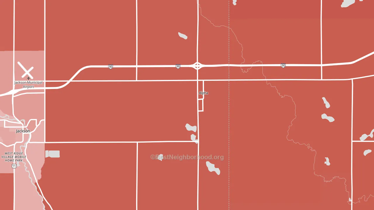 56111, MN block-group political-lean map