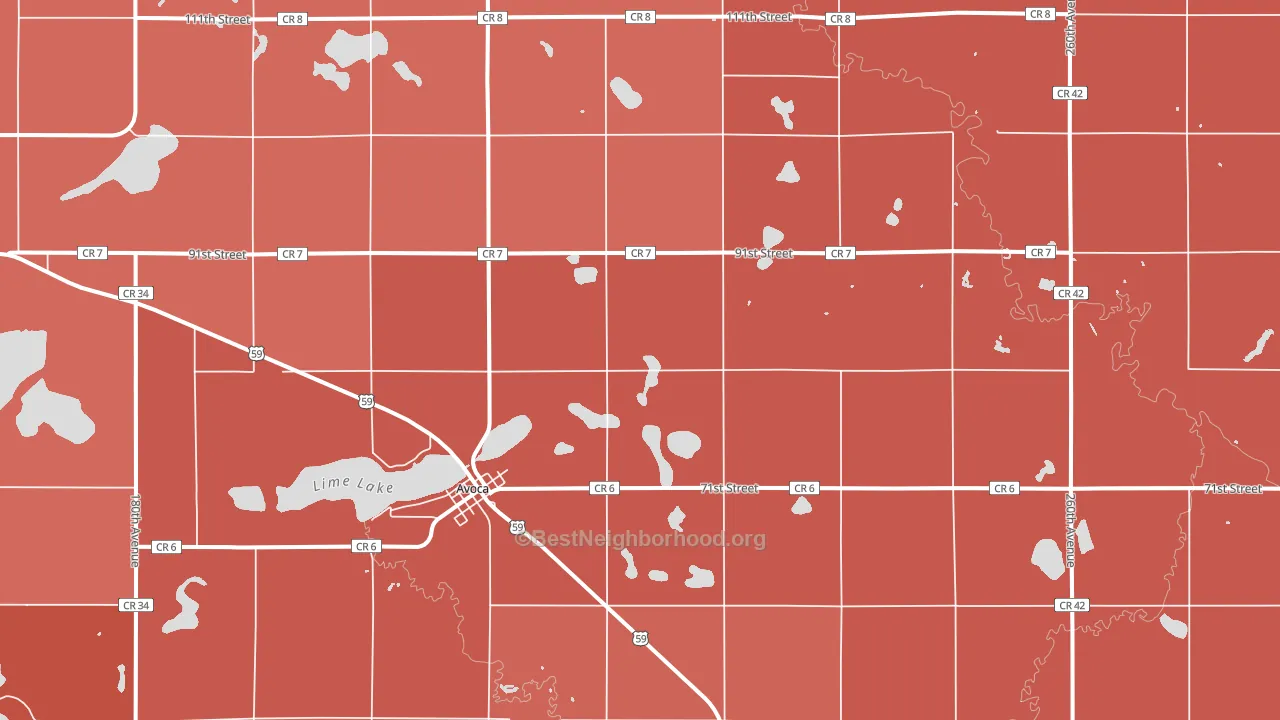56114, MN block-group political-lean map
