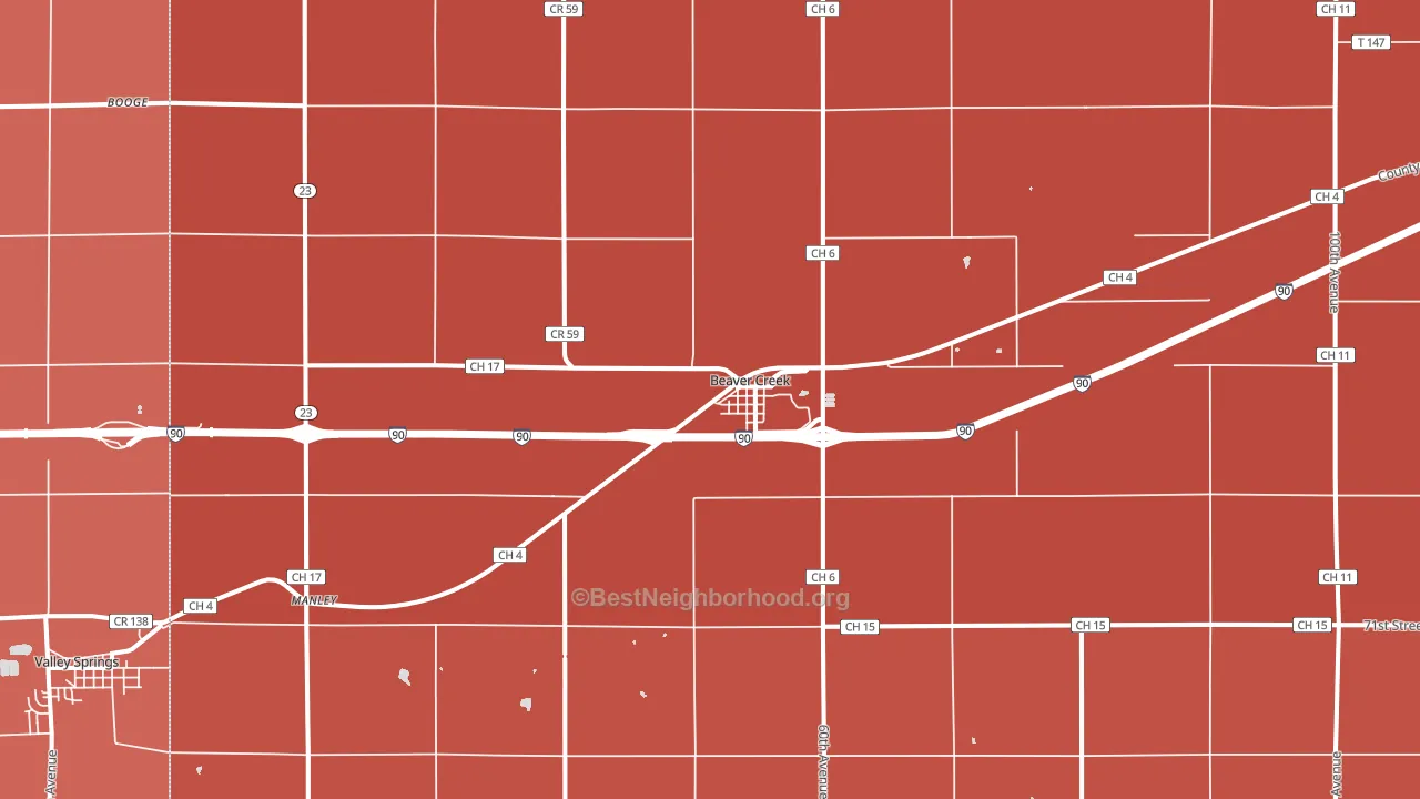 56116, MN block-group political-lean map