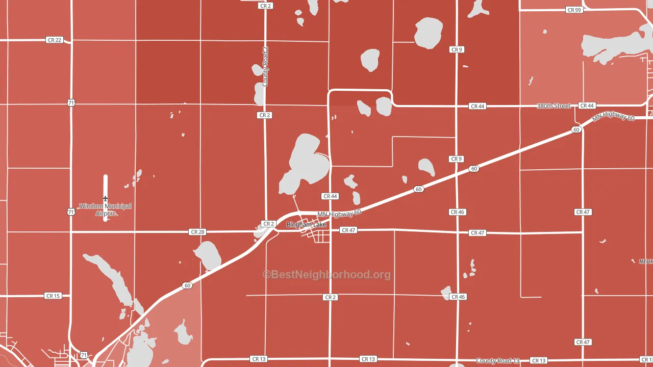 56118, MN block-group political-lean map