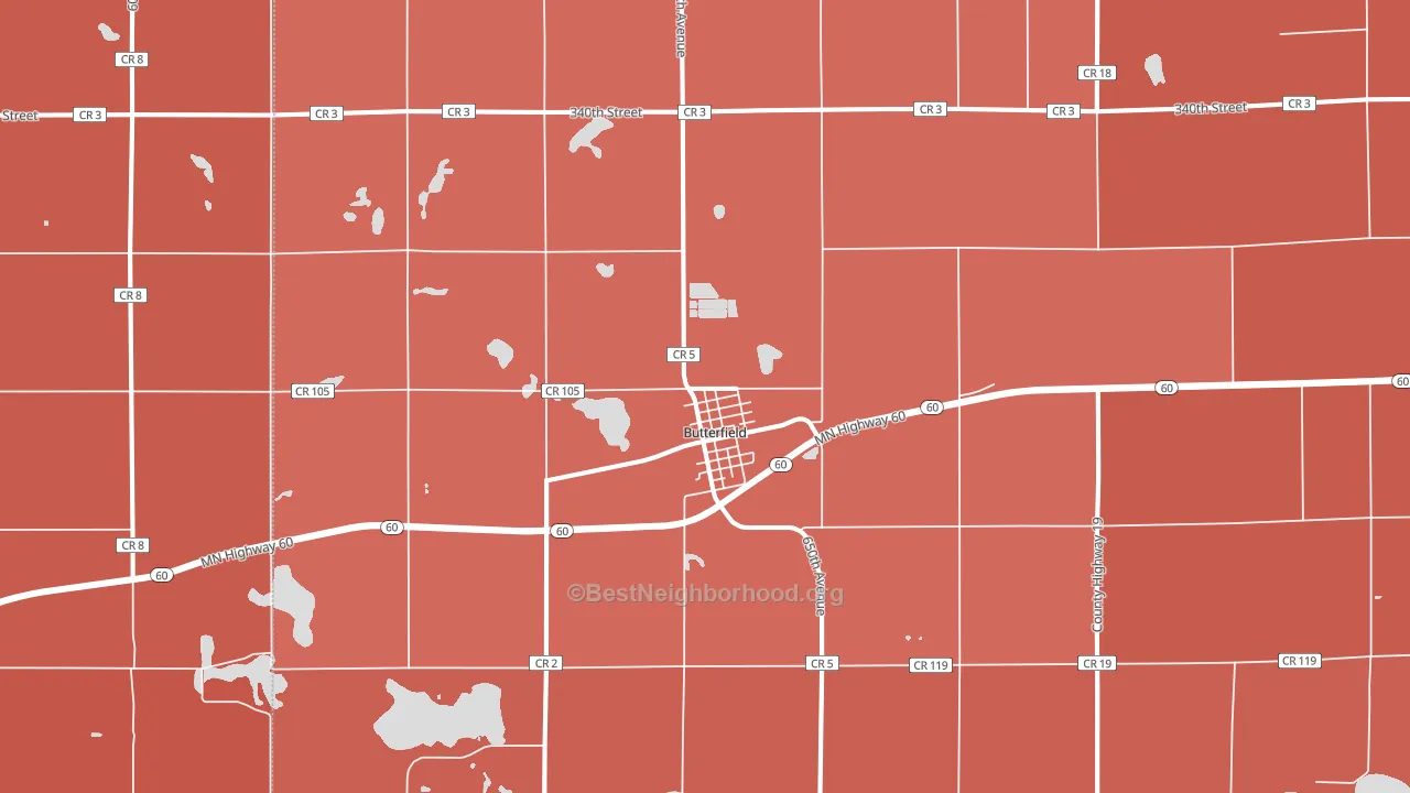 56120, MN block-group political-lean map
