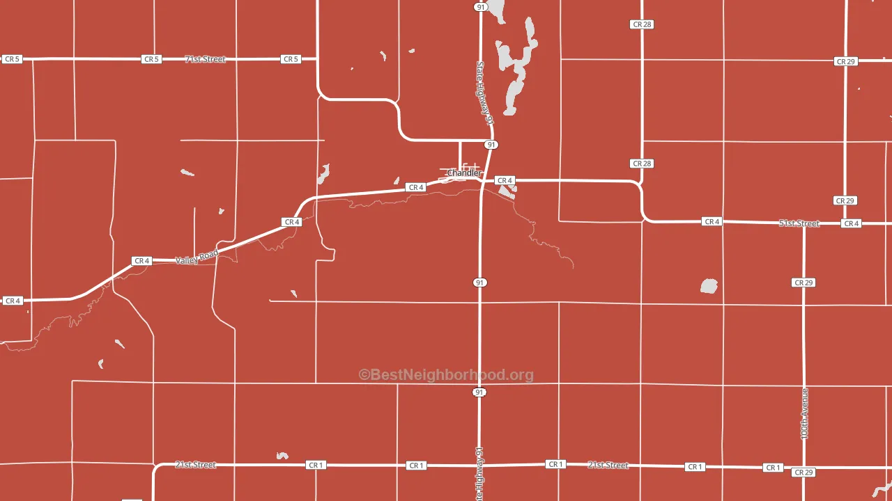 56122, MN block-group political-lean map