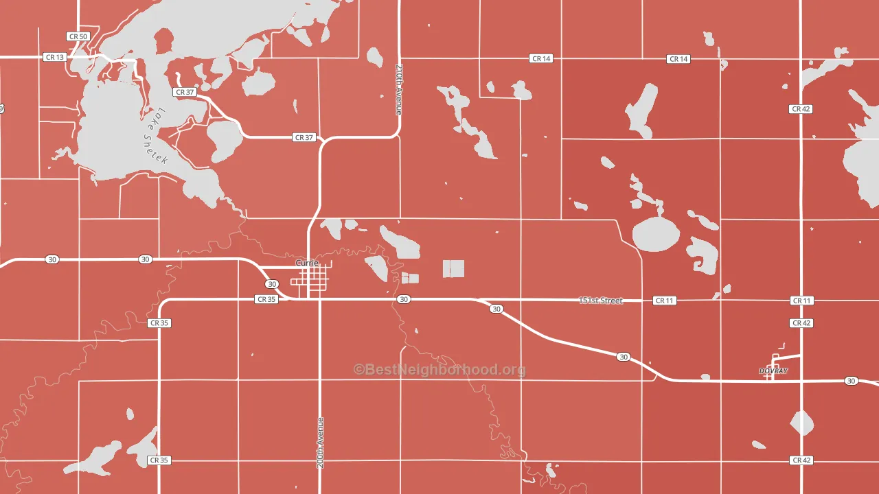 56123, MN block-group political-lean map
