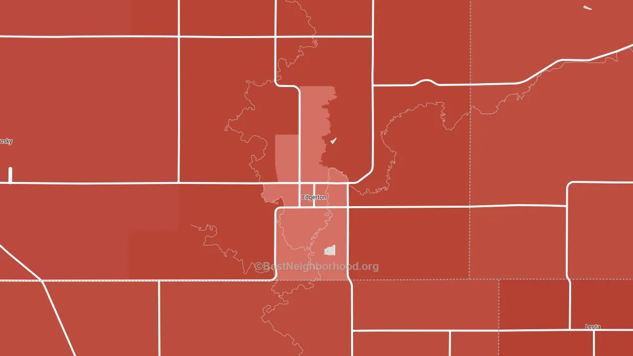 56128, MN block-group political-lean map