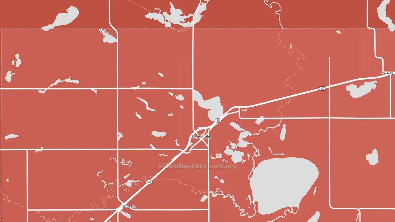 56137, MN block-group political-lean map