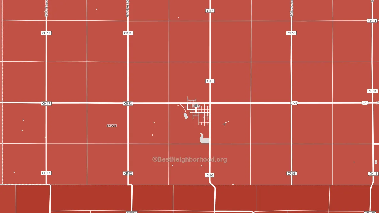56138, MN block-group political-lean map