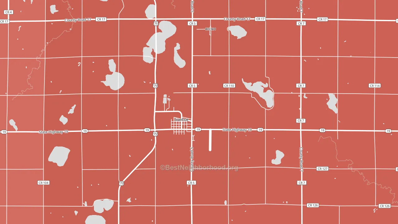 56142, MN block-group political-lean map