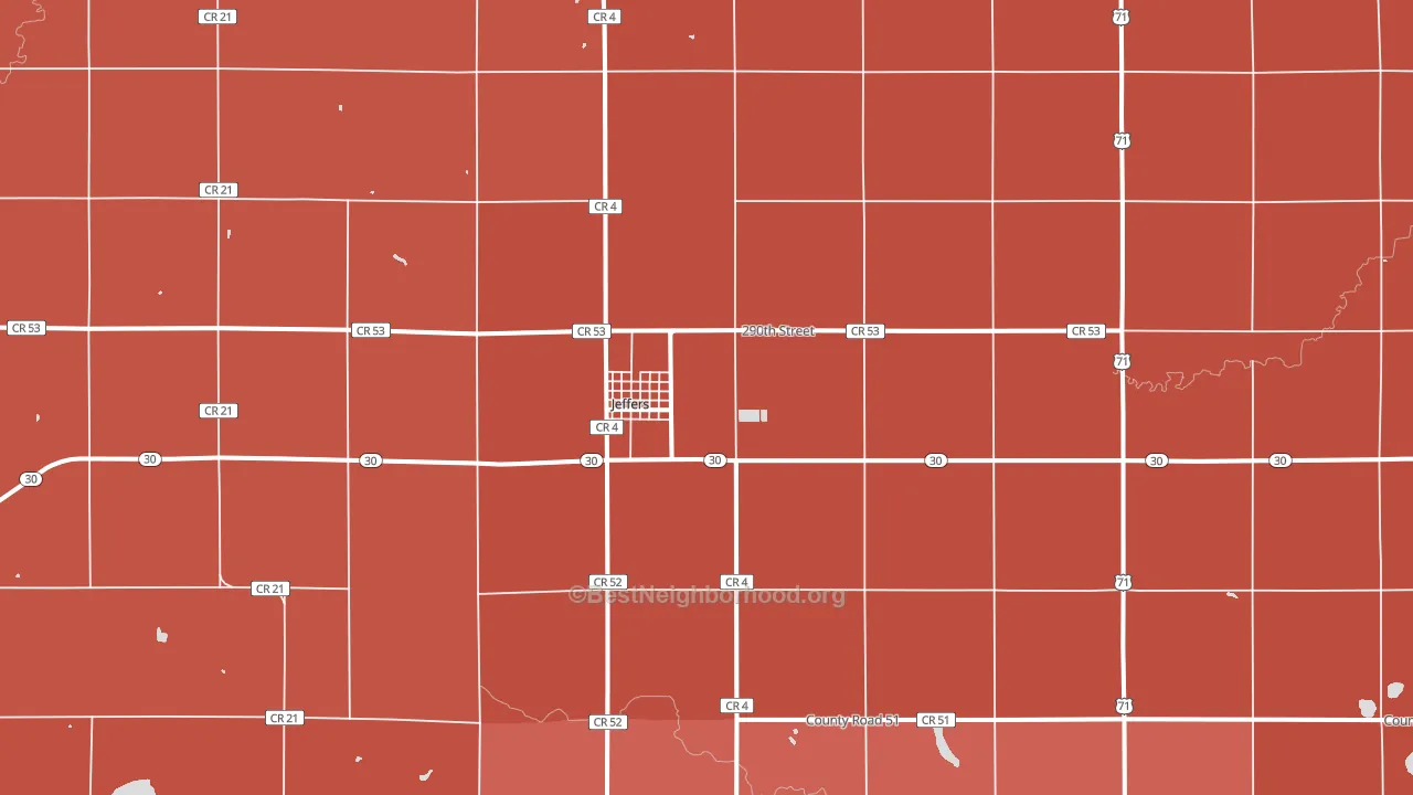 56145, MN block-group political-lean map