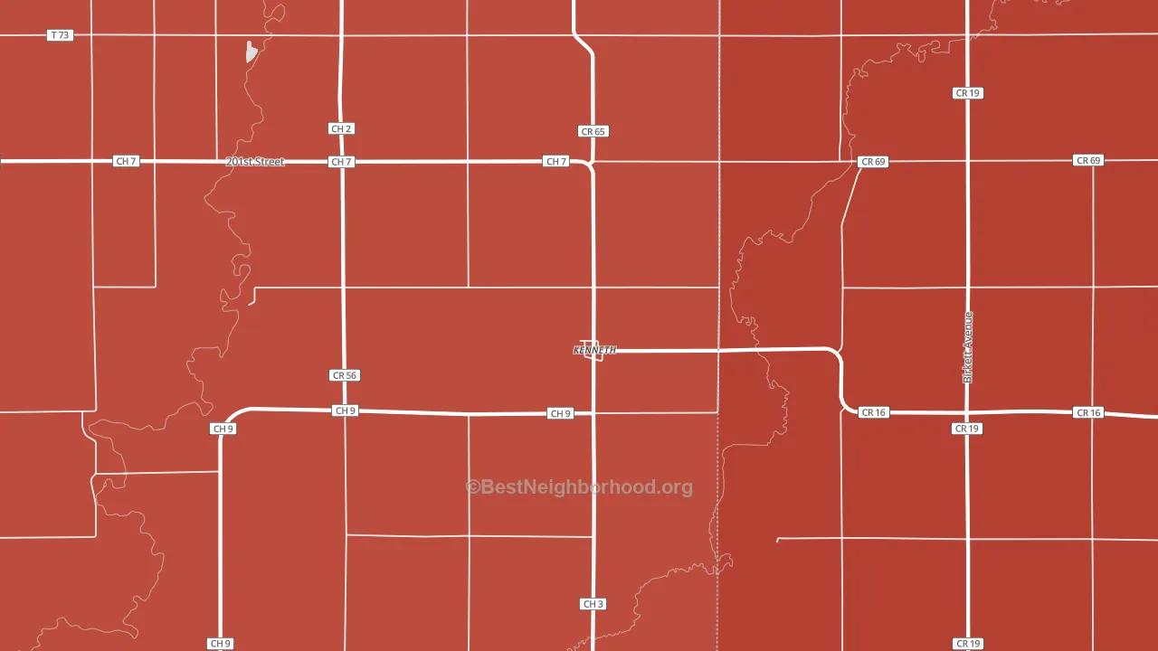 56147, MN block-group political-lean map