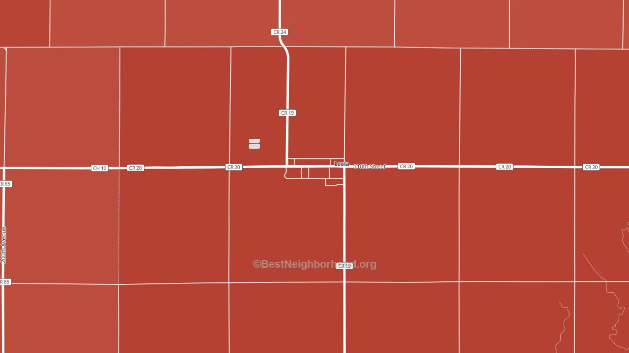 56153, MN block-group political-lean map