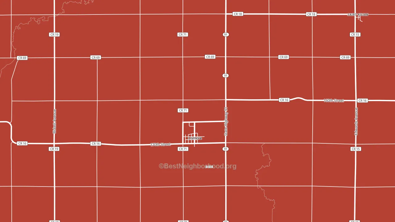56155, MN block-group political-lean map