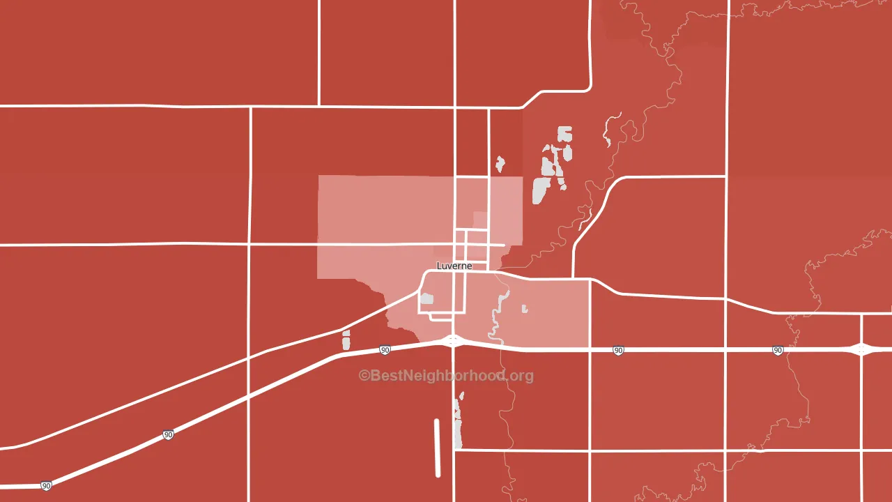 56156, MN block-group political-lean map