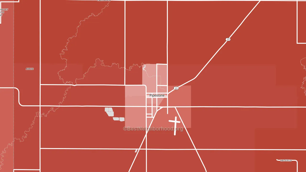 56164, MN block-group political-lean map