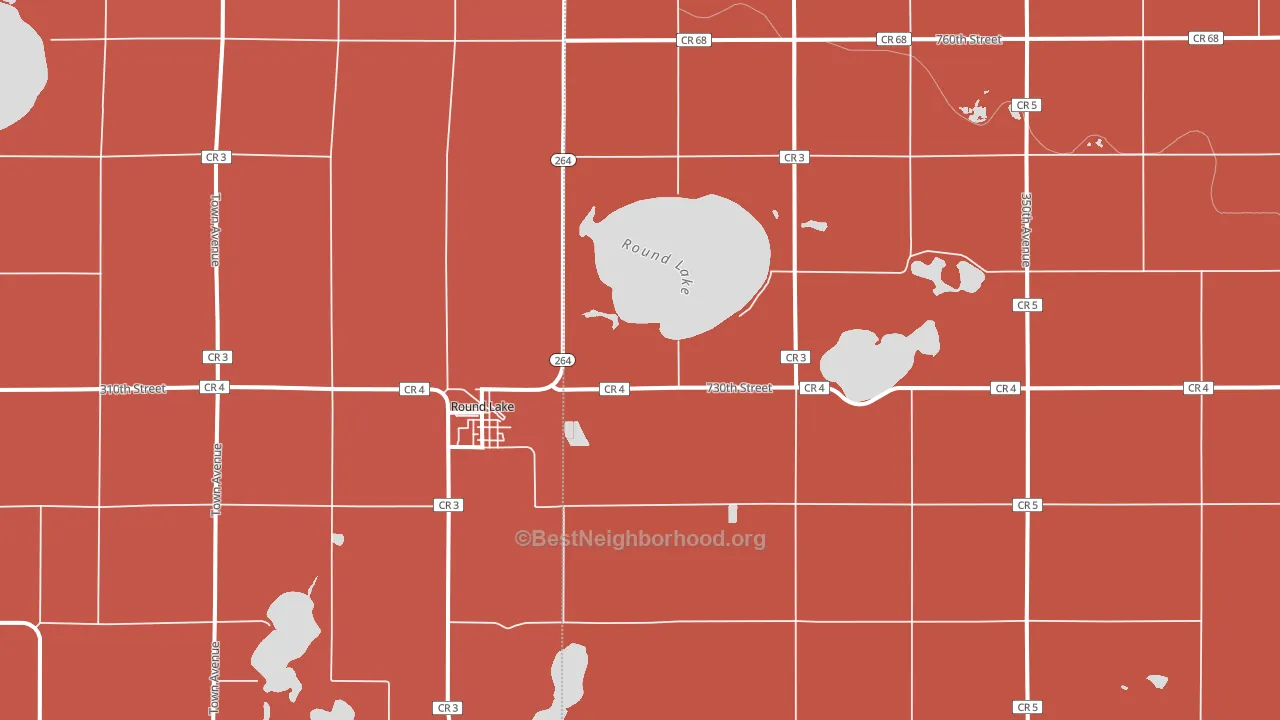 56167, MN block-group political-lean map