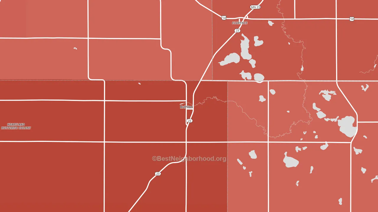 56170, MN block-group political-lean map