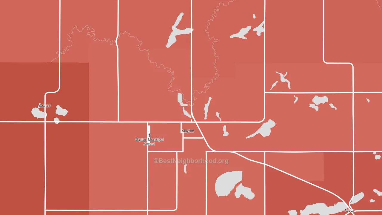 56172, MN block-group political-lean map