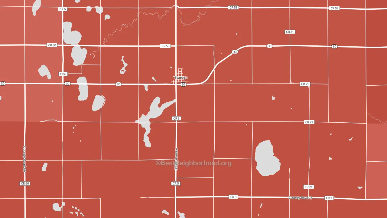 56174, MN block-group political-lean map