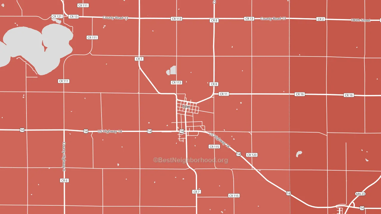56178, MN block-group political-lean map